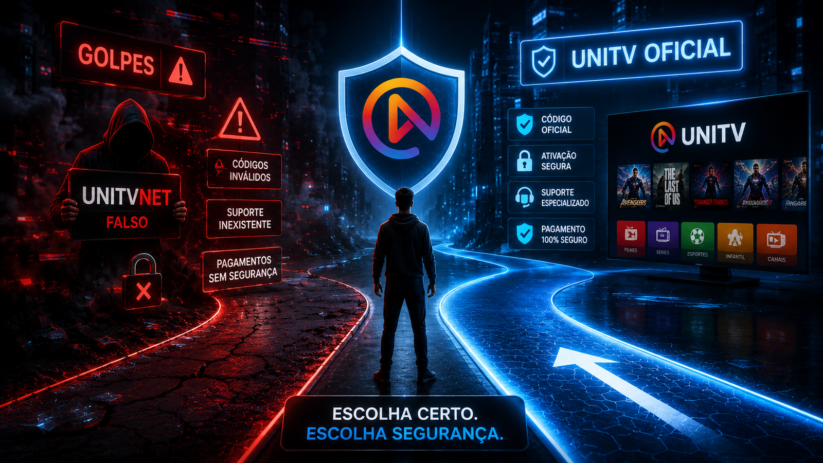 UniTV Oficial vs UnitvNet - qual a diferença e como não cair em golpes